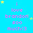 A static digital image with a bright blue background displaying repeated text and star symbols in pink and yellow.