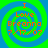 Four identical spiral-patterned icons with green and blue swirls, each displaying orange text reading "I Love Breanna 7/17/07".
