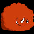 Static 48x48 pixel icon of a red cartoon character with exaggerated facial features on black background.