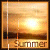 Animated sequence of three showing a sunset over water with the word 'Summer' at bottom, each displaying slight variations in light and color