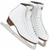 Pixelated ice skates with white boots and brown accents appear alongside pink text reading "If Ice Skating Were Any Easier It Would Be Called Hockey" on a white background.