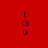 Red background with repeated 'I <3 U' text in dark purple, arranged in a with light pink rectangular overlays shifting positions across frames
