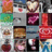 Pixelated of small icons on left, turquoise background with text reading 'i love you soooo much christina <3' in green font