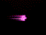 Animated sequence of purple and white motion trails forming abstract shapes against black background, transitioning from small bursts to swirling patterns.
