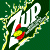 Green background with white stylized text and yellow-green splatter effects, featuring a red and yellow circular element near the center.