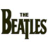 Static pixelated logo of The Beatles with bold dark text on white background, featuring a small 'The' above the main name.