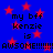 Blue background with red stars and repeated text 'my bff kenzie is awsome' in black pixelated font.