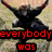 A black silhouette of a person in a martial arts pose with arms and legs extended, set against a textured beige background.