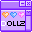 Pixelated icon with purple background, four heart symbols above text reading 'DOLLZ' in black and white letters.