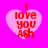 Four identical pixelated heart-shaped icons with red text on pink backgrounds against a bright magenta backdrop.