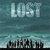 Static pixelated icon featuring the word "LOST" in large light blue letters against a teal gradient background with dark silhouettes of buildings at the bottom.
