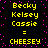 Yellow pixelated text on black background with pink dots, displaying names and equals signs in two identical vertical