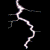 Animated lightning bolt frames displayed in a 3x2 contact sheet with black background and white bolts.