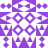 A static pixelated pattern featuring purple and white geometric shapes arranged in a grid-like composition with symmetrical elements.