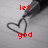 A black-and-white image of a pen drawing a heart shape with red pixelated text reading 'let god write your love story' across four