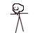 Pixelated stick figure performs a sequence of dance moves with varying arm and leg positions, accompanied by text reading "Thats Frankito He's Got Moves GO FRANKITO GO!".