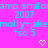 Bright pink background with cyan pixelated text and two white pixelated hearts at the bottom, displaying repeated phrases and numbers.