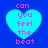 Four identical cyan hearts on a blue background with pink text reading 'can you feel the beat' inside each heart.