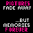 Animated contact sheet of a 4x4 grid showing sequential frames of an AOL Instant Messenger buddy icon with pink and white text on black background, featuring fading heart animations.