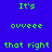 Pixelated green text on blue background with alternating light blue rectangular blocks, displaying phrases 'It's', 'ouveee', and 'that right' in a