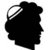 Black silhouette of a person's head with a white striped hat on left, blue background with pixelated text reading 'Proud to have a JEW FRO!' on right.