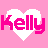 Pink background with white heart shapes containing text and symbols in bright pink pixelated font.