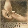 A close-up of a person's face with a hand near their cheek, overlaid with text reading 'HOLDING TIGHT TO EVERY dream' in mixed fonts.