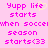 Pixelated text on pink background with a yellow heart symbol replacing the 'e' in 'life', repeated across two