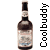 Static pixelated icon of a brown bottle with label and vertical text on the right side.