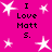 Bright pink background with white star shapes and repeated black text reading "I Love Matt S." in a pattern