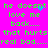 Bright pink background with green pixelated text repeating 'he doesn't love me back... that hurts real bad...' and small blue pixel clusters floating upward.