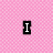 A four- displays pixelated text on colored backgrounds: 'I' on pink, 'Love' over hearts, and 'Pink' on light pink
