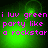 Green background with pink text reading 'i luv greeni party like a rockstar' in four , each showing a different light spot position