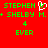 Red background with green pixelated text and a white heart symbol between two name pairs.