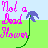 Pixelated image with green grass, light blue sky, and two flower stems; left stem has purple bloom, right stem has pink bloom.