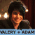 A four- shows a person in various poses with overlaid text: 'GALLERY + ADAM' at top-left, 'HOT' at top-right, and 'WOW' at bottom-left