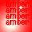 Red pixelated with repeating 'am' and 'ber' text segments, four quadrants showing sequential light pulses in top-left and bottom-left corners