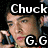 A pixelated image of a person holding a phone, with text overlays reading 'Chuck', 'Bass', 'G.G', 'Knows All He Can't Keep Secret' across different sections.