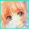 Pixelated anime-style face with light brown hair and large eyes, displayed in a of showing slight variations