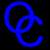 Blue pixelated text and logo on black background with gray transparency area, part of a 5-frame animation contact sheet.