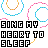 Animated contact sheet showing 11 frames of a pixel-art animation with repeating text and colorful swirls on white background.