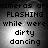 Black-and-white pixelated text on a gradient background with flashing light effects, displaying repeated phrases.