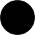 Two adjacent circular shapes, one solid black and one solid bright green, positioned side-by-side on a white background.