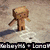 Pixelated character with blocky head and limbs in four distinct poses across a , showing varied backgrounds and partial text overlays