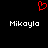 Red pixelated heart symbol above two identical white text labels on black background.