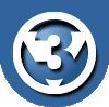 Six circular blue icons with white borders display sequential motion of a stylized figure within each circle against a solid background.