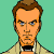 Pixelated character with brown hair and blue eyes holds a blue lightsaber against a teal background, showing animation changes in the lightsaber's glow.
