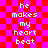 Pixelated text on a red and pink checkered background with no visible animation changes.