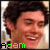 Four -aligned show a person with dark hair smiling, each displaying slightly different facial expressions and text positioning