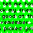 Green background with white star patterns and black text repeating phrases like 'tell me how' and 'good at th'.